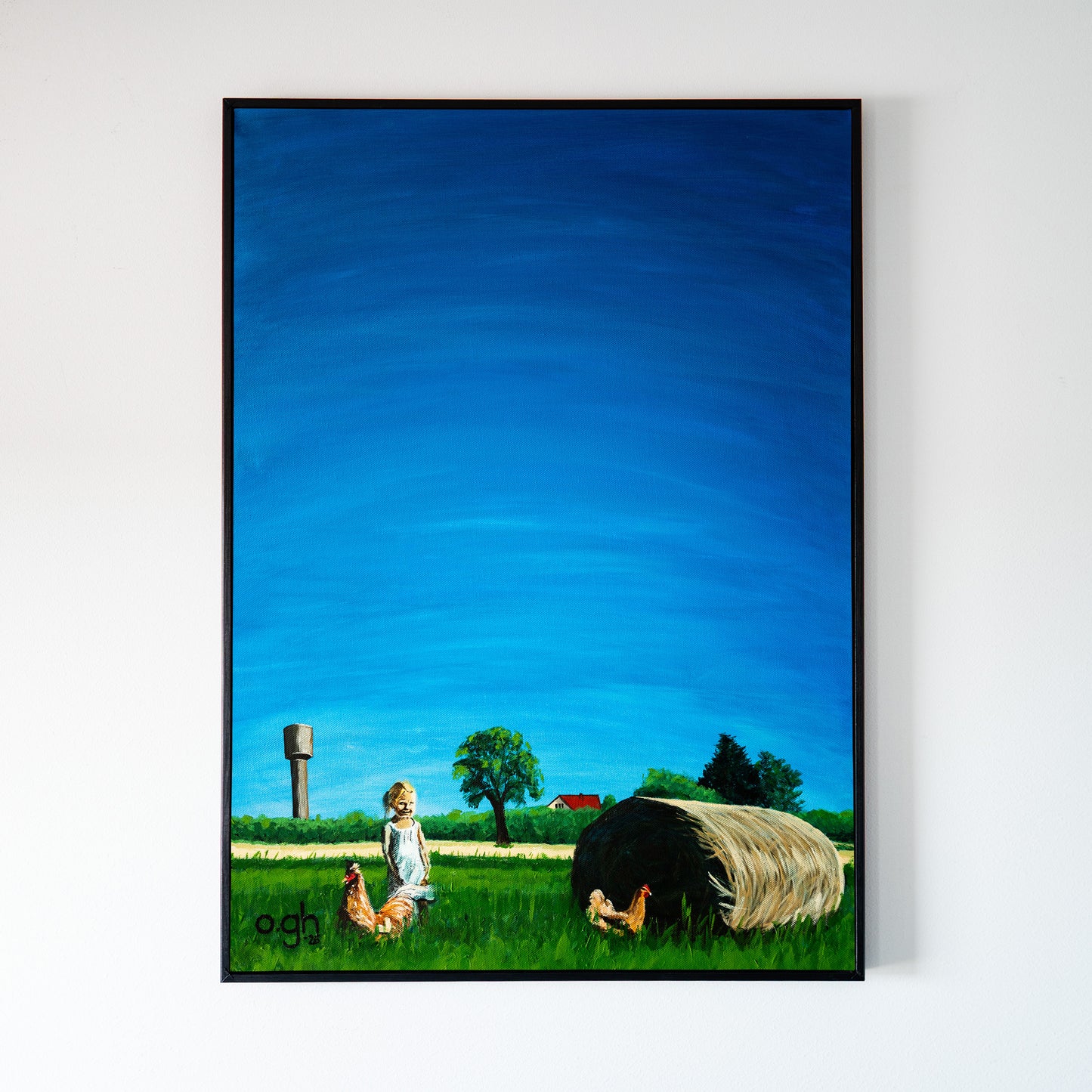 Akrylmålning "Artemis II" 50x70 cm Oskar Gyllenhammar oghart