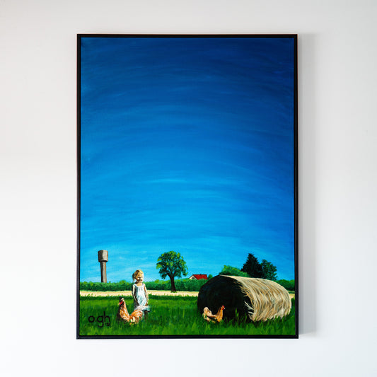 Akrylmålning "Artemis II" 50x70 cm Oskar Gyllenhammar oghart