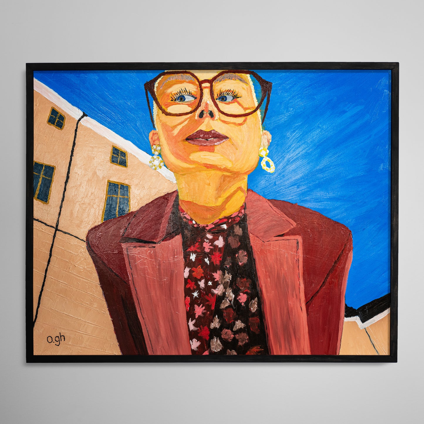 Oljemålning "Drottningen av Kåbo" 100x80 cm Oskar Gyllenhammar oghart