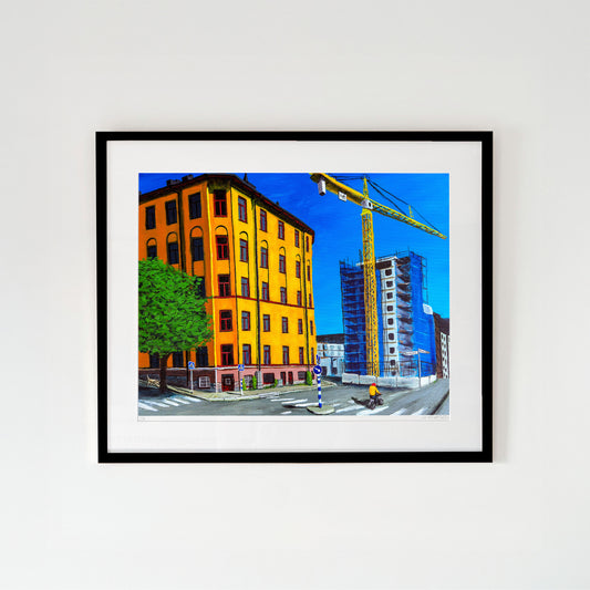 Giclée/ Fine Art Print | Bondegatan 100 år senare | Oskar Gyllenhammar (oghart)