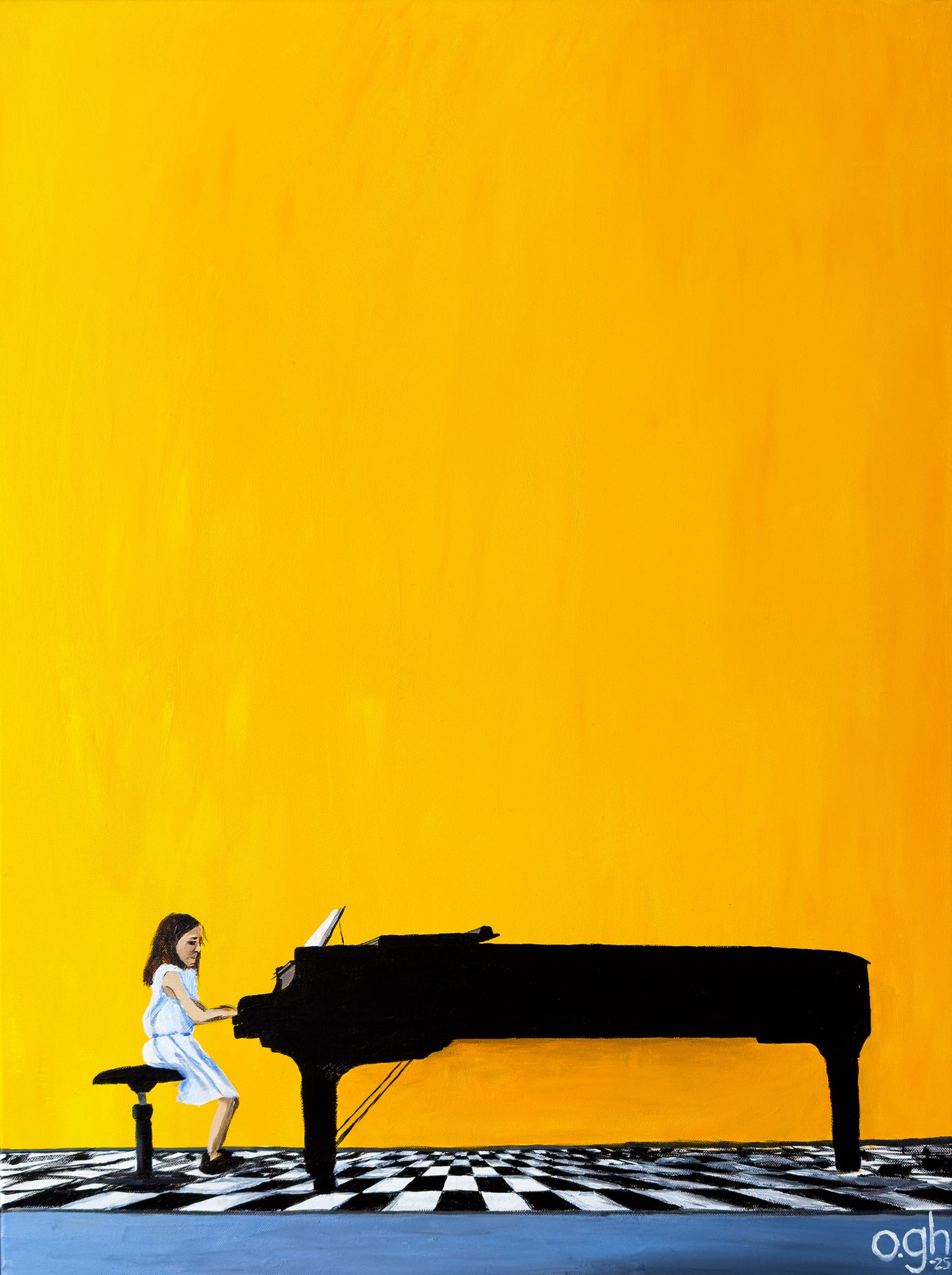 Akrylmålning "KV 1" 60x80 cm Oskar Gyllenhammar oghart