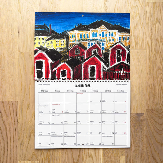 Väggkalender 2026 | Året i olja, akryl och oljepastell | Oskar Gyllenhammar