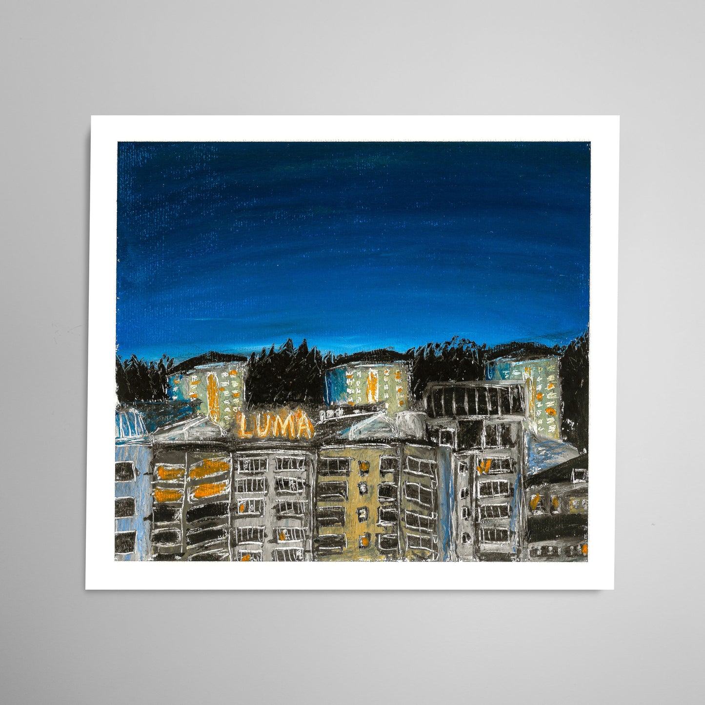 Oljepastell "Luma" 19x17 Oskar Gyllenhammar oghart