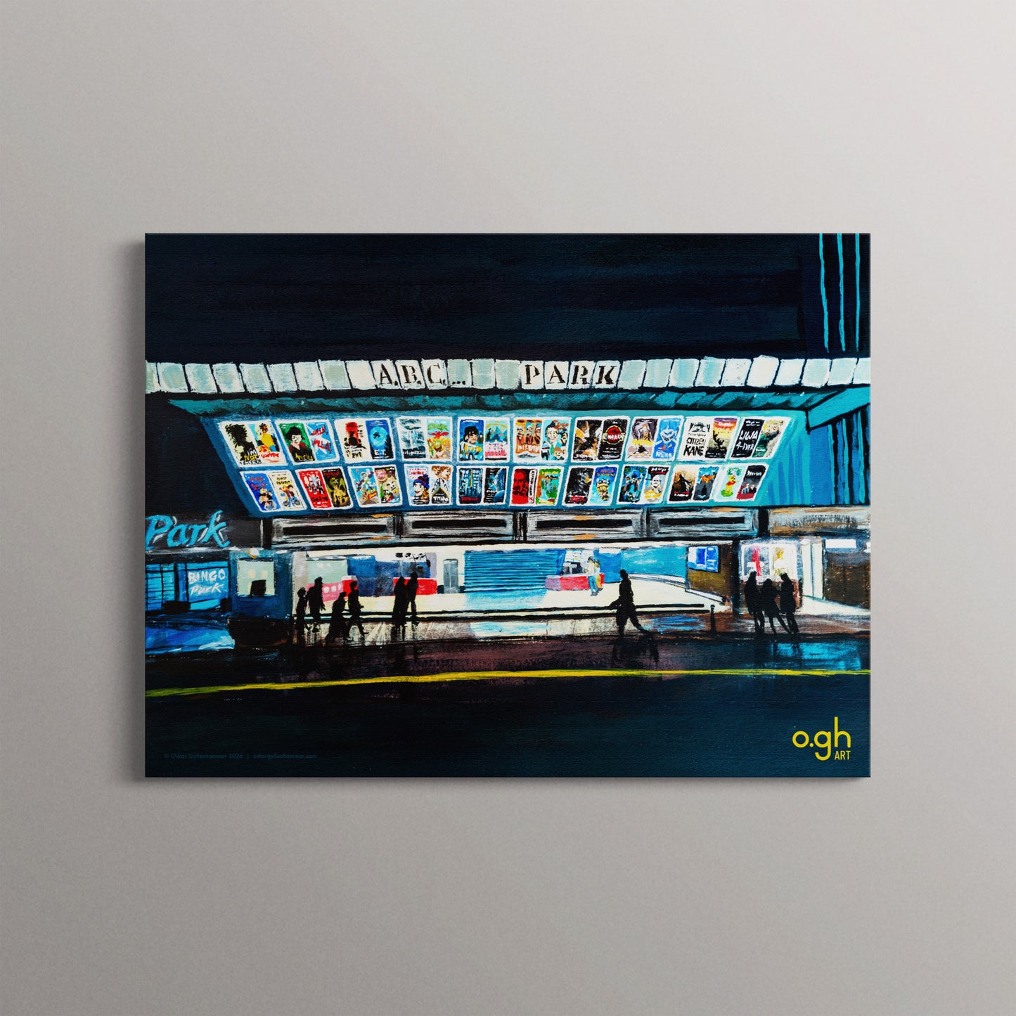 Poster "40 filmer som format mitt liv" oghart (40x30)