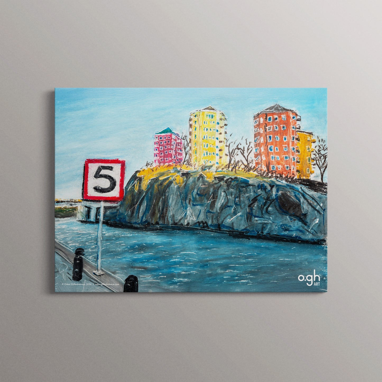 Poster "Danviksklippan" oghart (40x30 / 70x50)