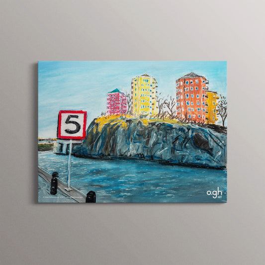 Poster "Danviksklippan" oghart (40x30 / 70x50)