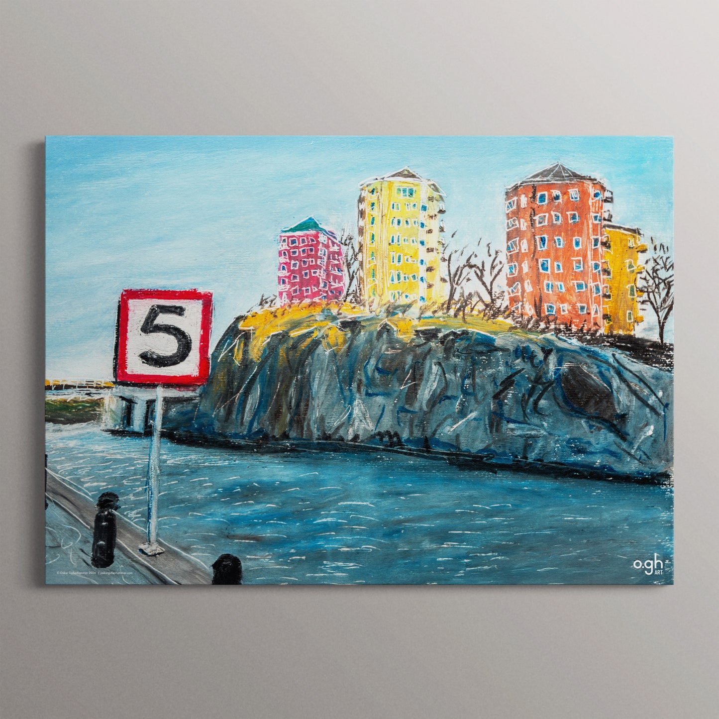 Poster "Danviksklippan" oghart (40x30 / 70x50)