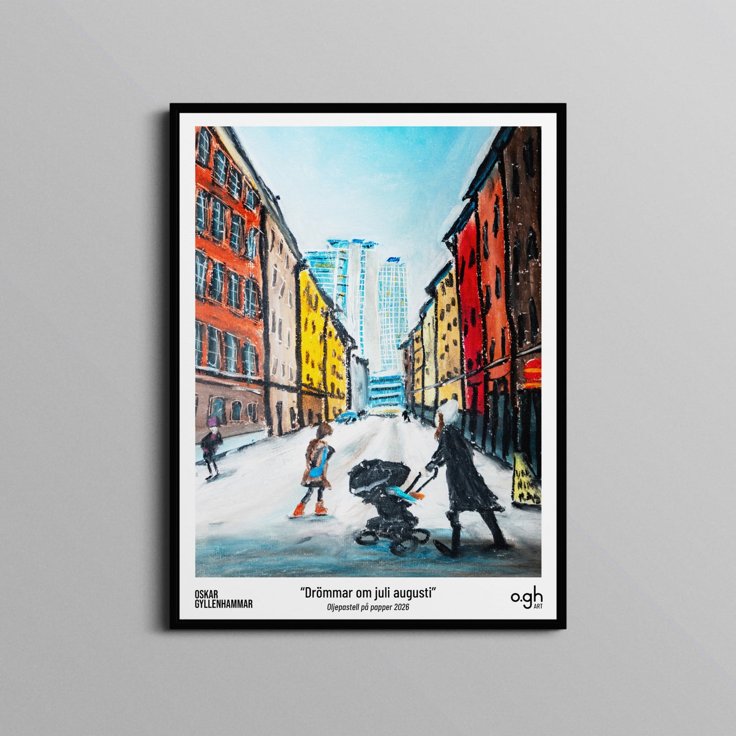 Poster "Drömmar om juli augusti" oghart (30x40)