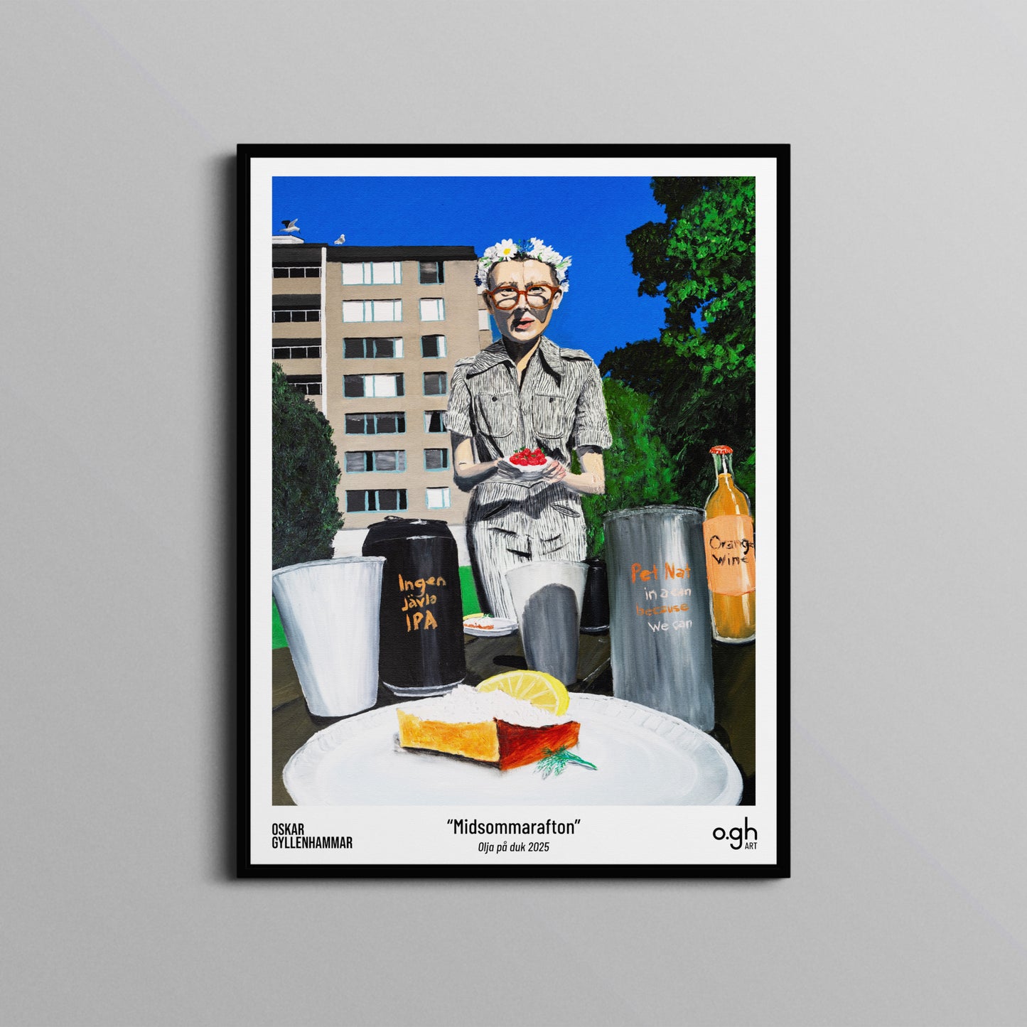 Poster "Midsommarafton" oghart (30x40)