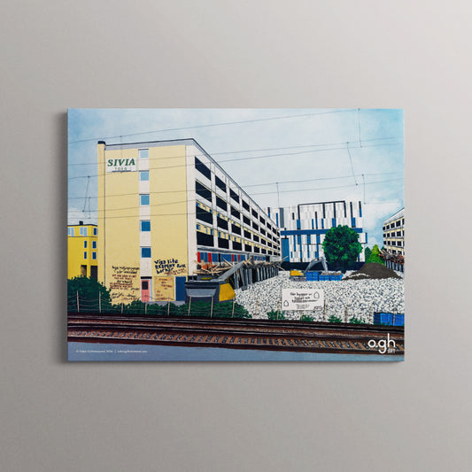 Poster "Nedmontering" (Sivia Torg Uppsala) oghart (40x30)