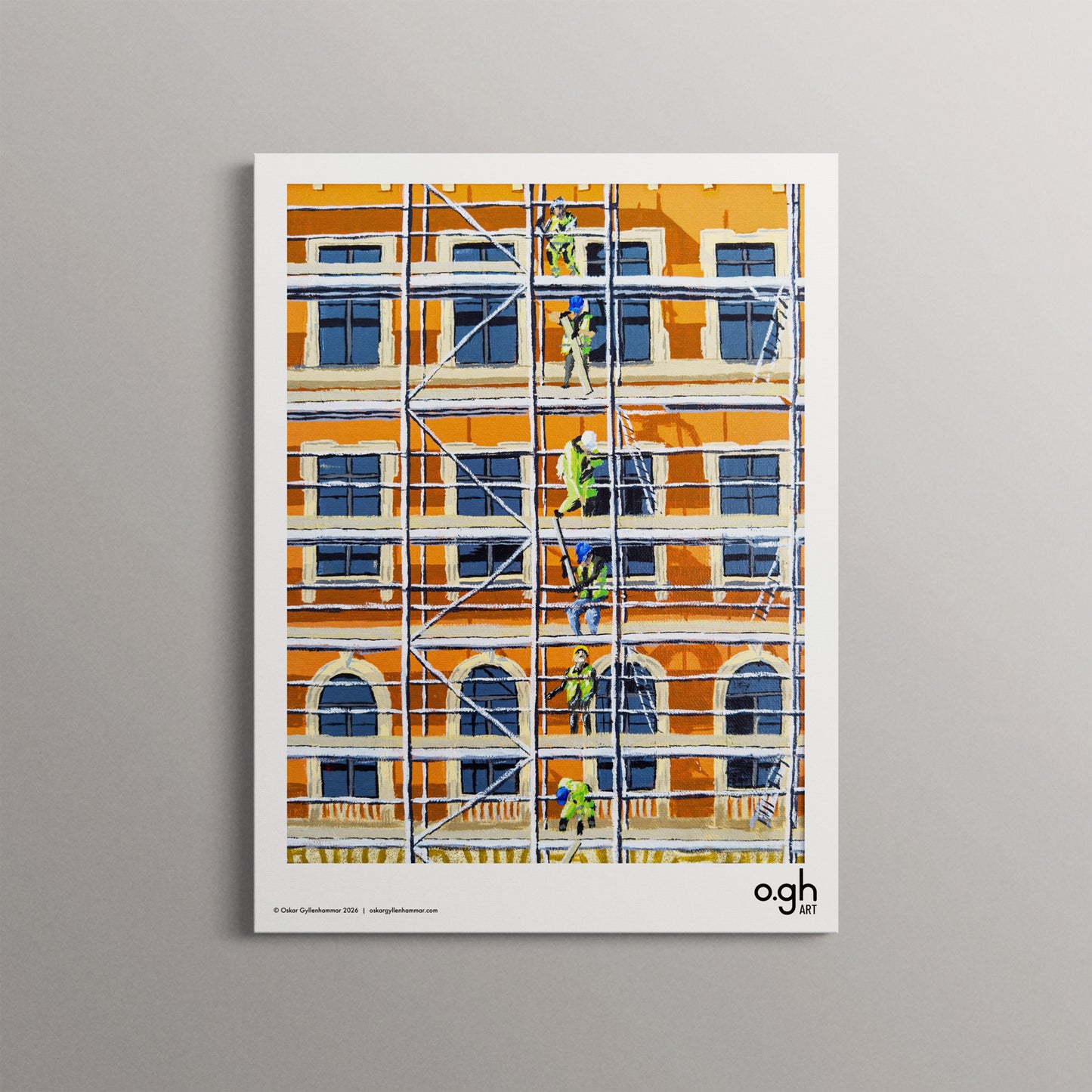 Poster "Samarbete på hög höjd" oghart (30x40)