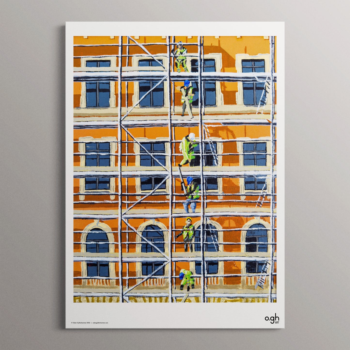 Poster "Samarbete på hög höjd" oghart (30x40 / 50x70)