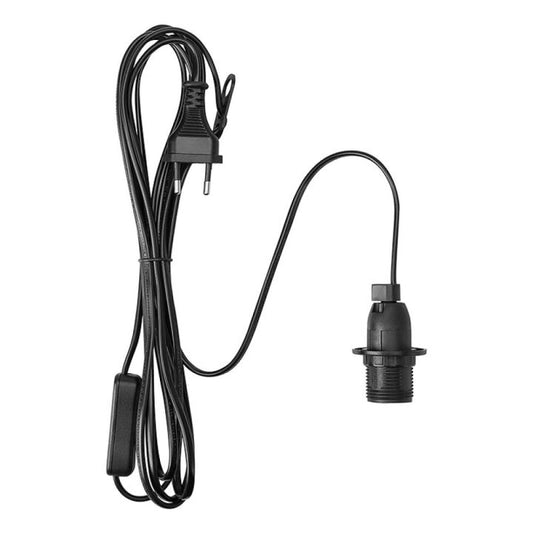 Sladdställ Markslöjd med brytare E14 3,5m svart