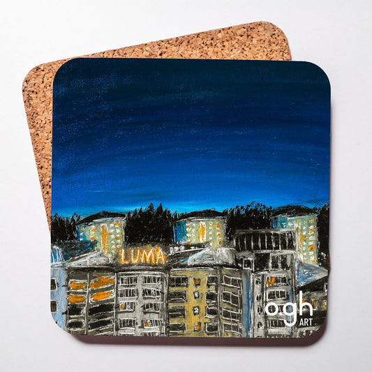 Glasunderlägg "Luma" (Stockholm) oghart