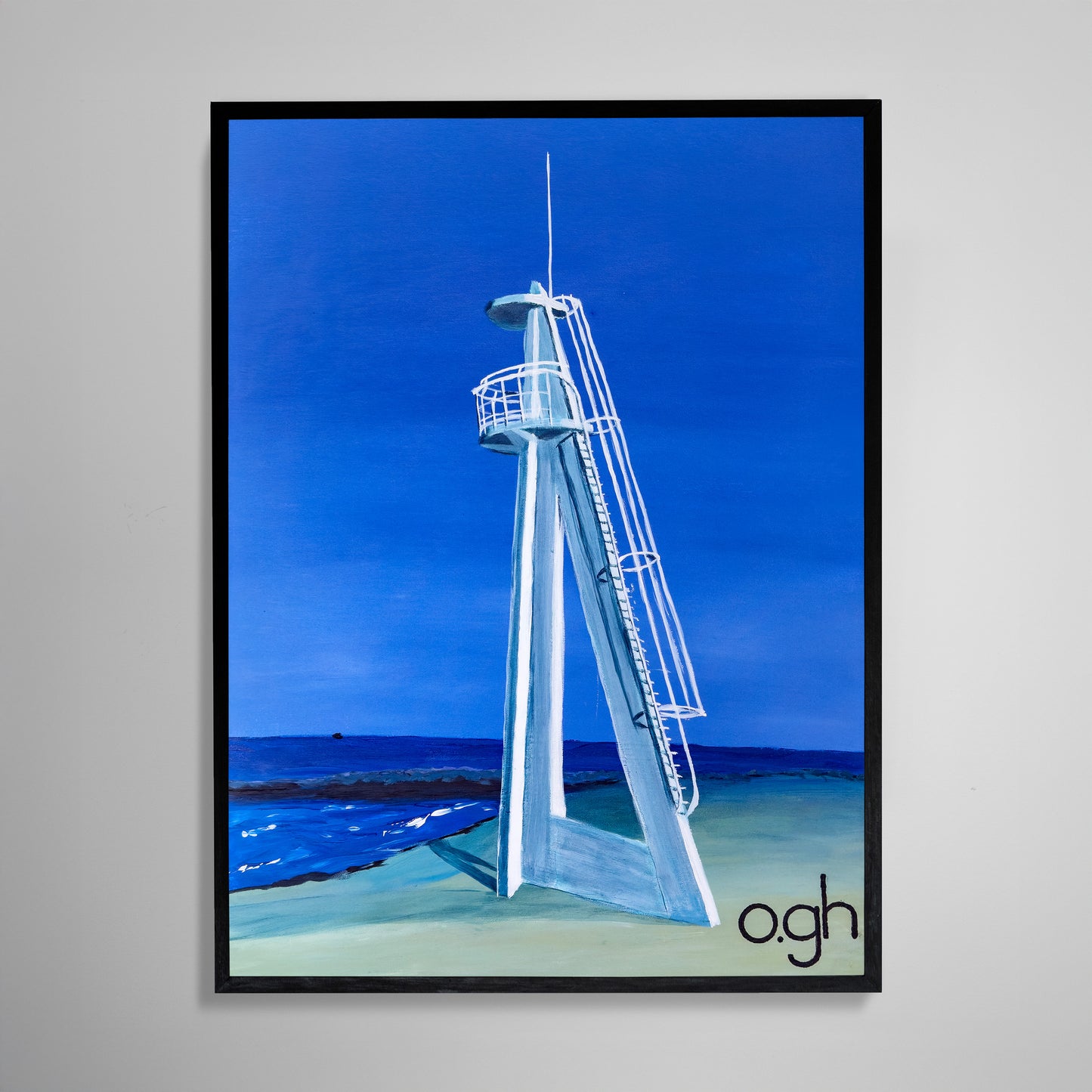 Akrylmålning "Välkomna" 60x80 cm Oskar Gyllenhammar (oghart)